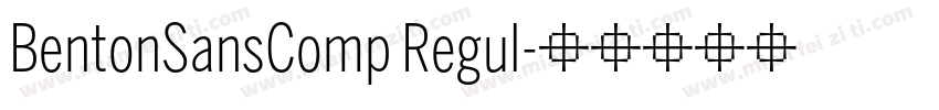 BentonSansComp Regul字体转换